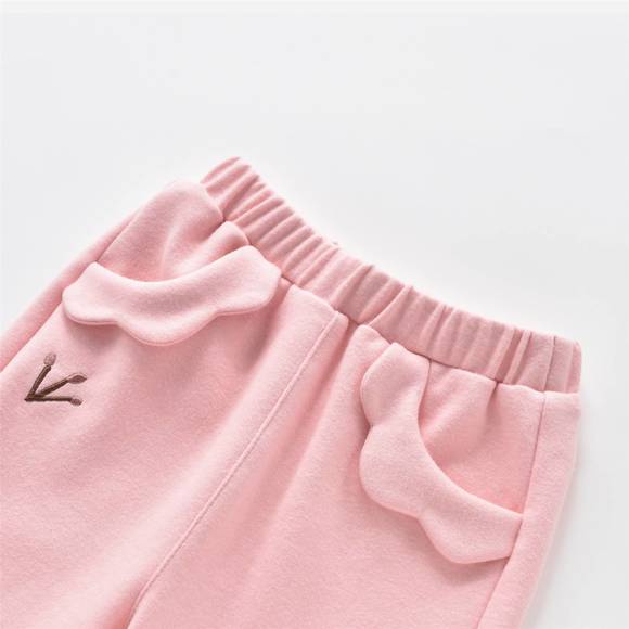 NEW AIMAMA toddler girl ruffled pocket pant in pink - Picture 3 of 4